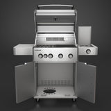 Everdure BBQ E4TS 4 Burner Silver Freestanding BBQ