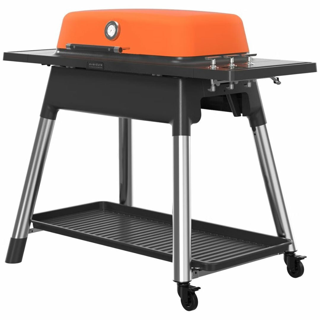 Everdure E3G1OA Furnace Gas BBQ with Stand, Orange