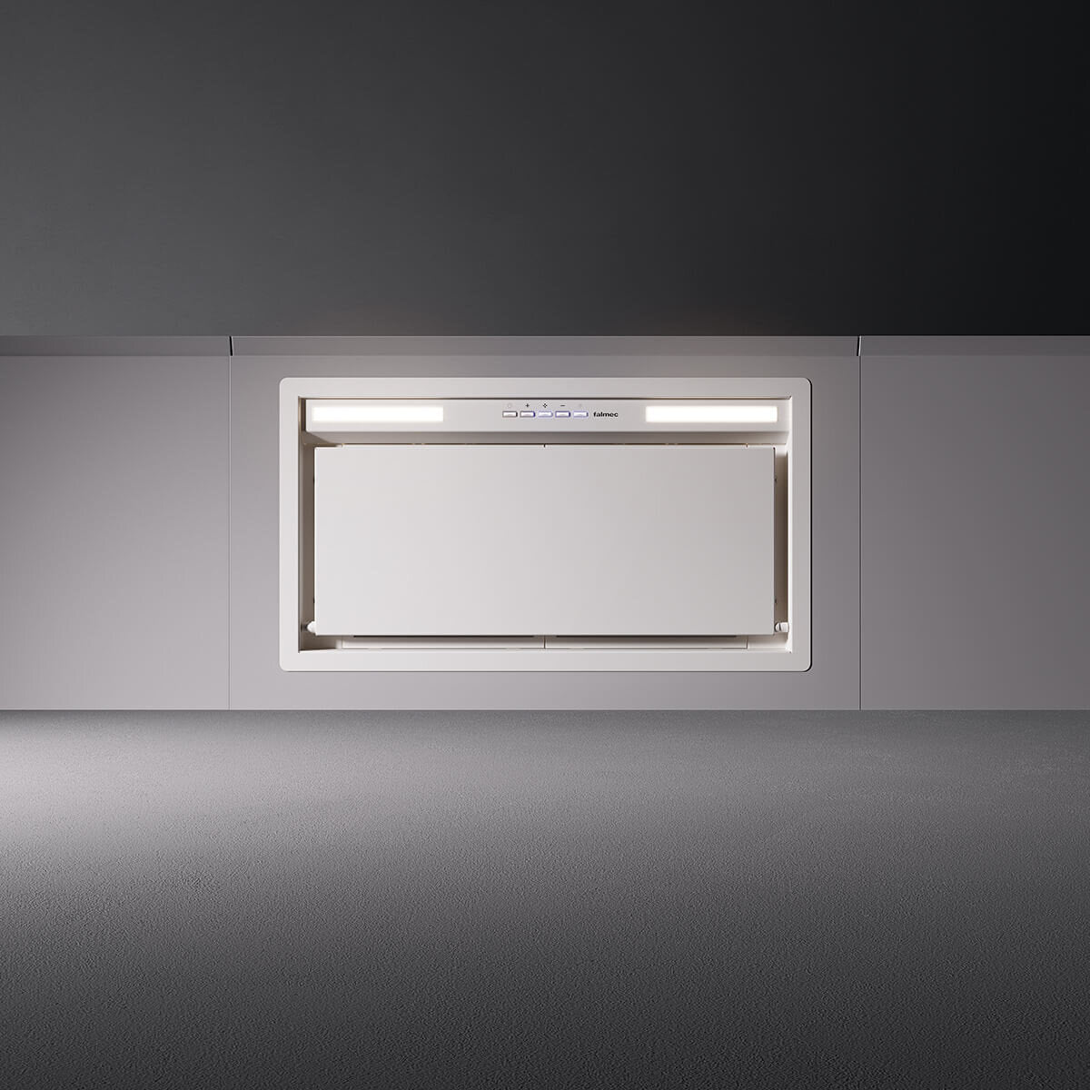 Falmec F3GI60W2 60cm Gruppo Incasso Concealed Rangehood, Stainless White, 800m3