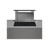 Falmec F8DD12B1-IN950 120cm Designer Series Downdraft Rangehood with In-line Motor, Stainless Steel & Black Glass