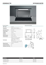 Falmec F8DD90S1-IN1300 90cm Designer Series Downdraft Rangehood with In-line Motor, Stainless Steel
