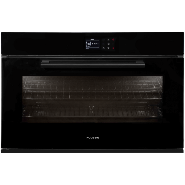 Fulgor F900STCPBV 90cm Built-In Electric Oven, Black Glass