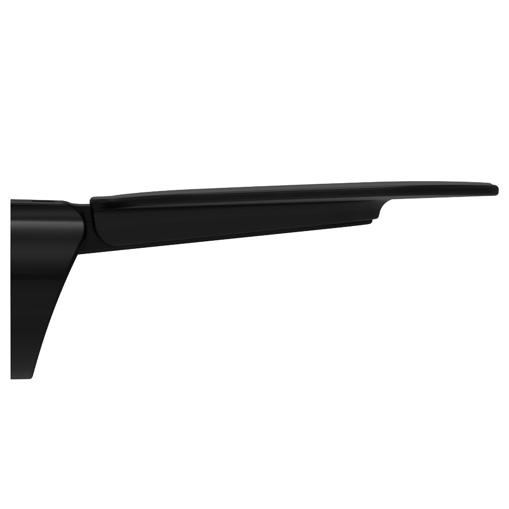 Fienza FAL006B Care Folding Shower Seat, Matte Black Base, Satin Black Seat