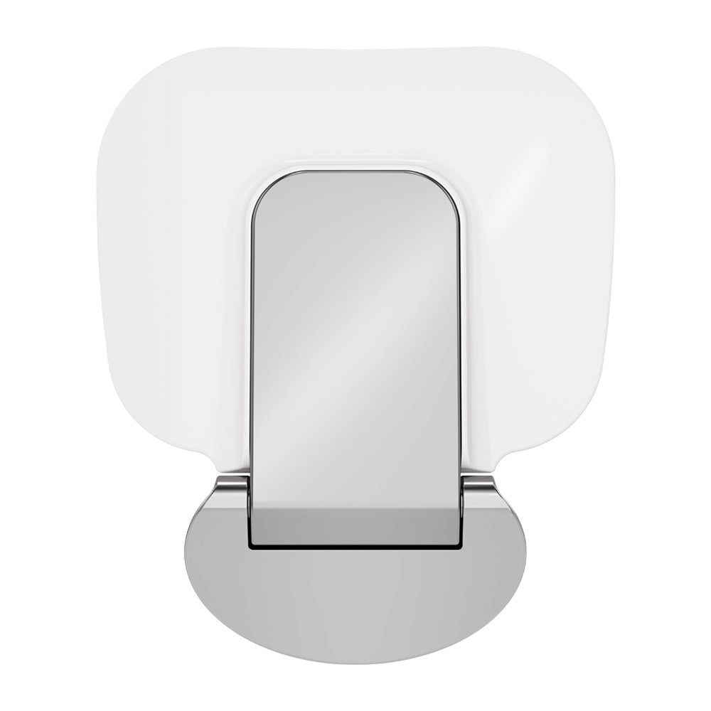 Fienza FAL006 Care Folding Shower Seat, Chrome Base, Satin White Seat