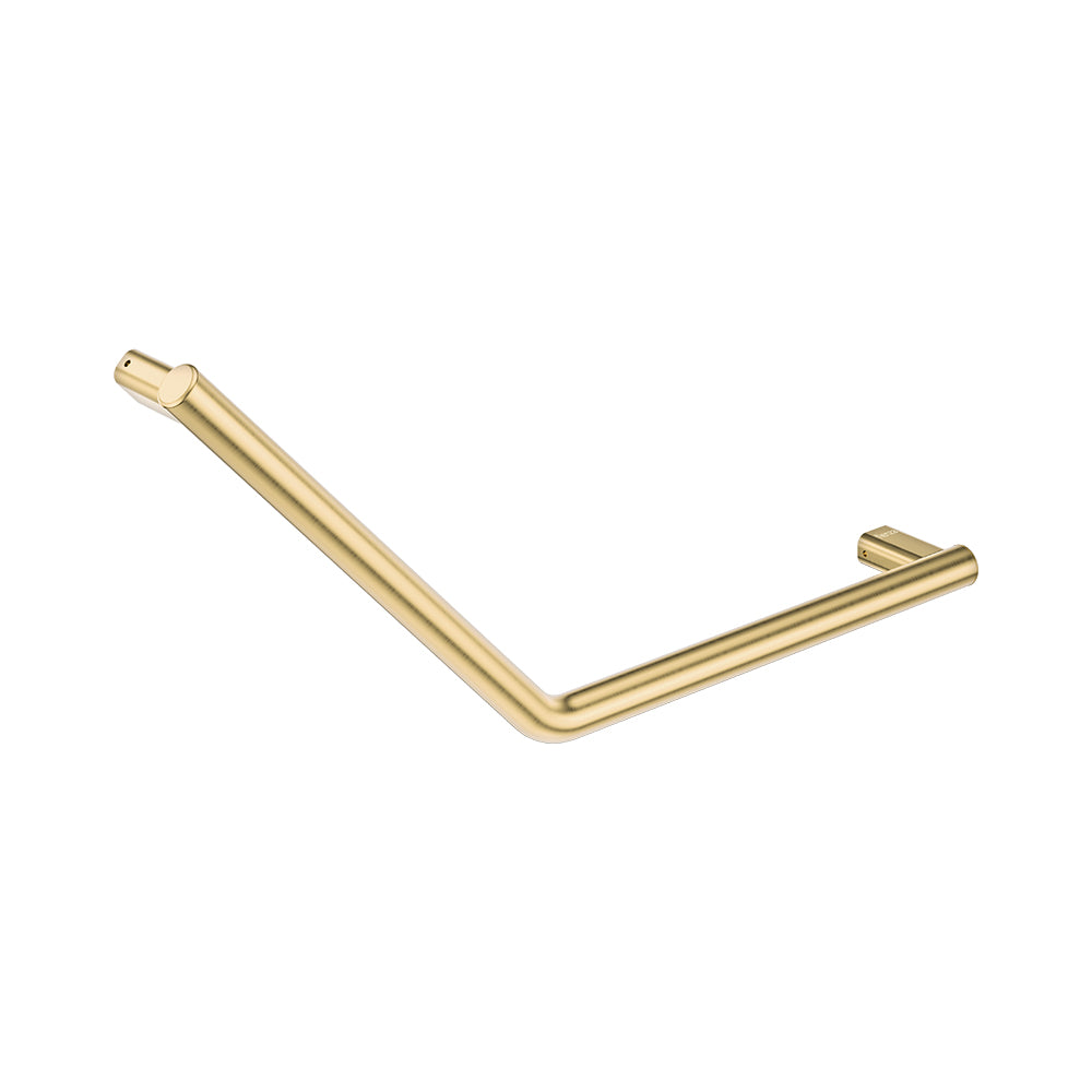 Fienza FC4141UB 135° Care Slimline Ambulant Care Reversible Left/Right Hand Grab Rail, Urban Brass