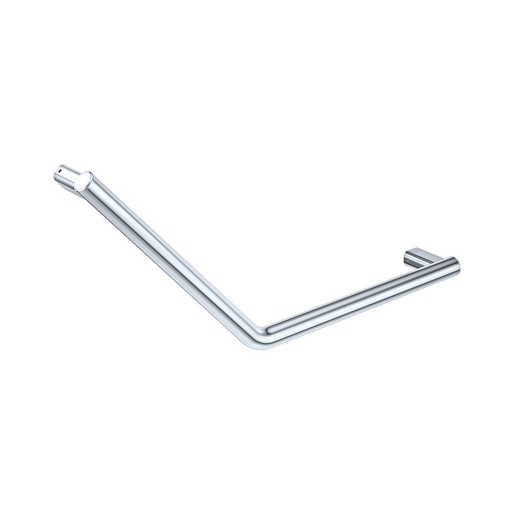 Fienza FC4141 135° Care Slimline Ambulant Care Reversible Left/Right Hand Grab Rail, Stainless Steel