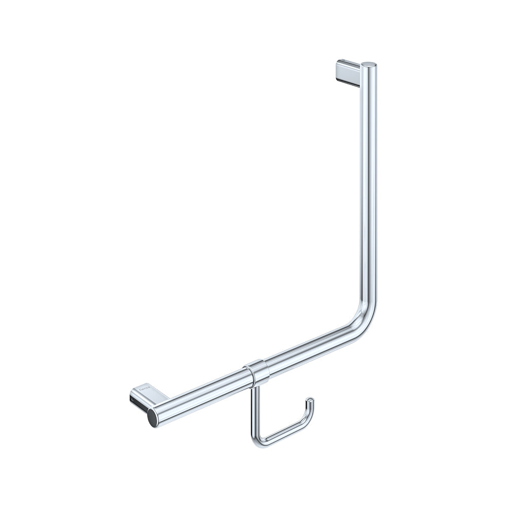 Fienza FC4545 90° Care Slimline Ambulant Care Hand Grab Rail, Stainless Steel