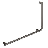 Fienza FC8357LGM 90° Care Slimline Left-Hand Grab Rail, Gun Metal