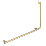 Fienza FC8357LUB 90° Care Slimline Left-Hand Grab Rail, Urban Brass