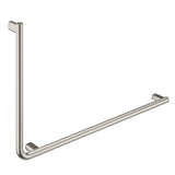 Fienza FC8357RBN 90° Care Slimline Right-Hand Grab Rail, Brushed Nickel