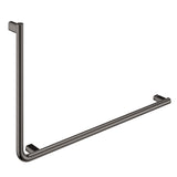 Fienza FC8357RGM 90° Care Slimline Right-Hand Grab Rail, Gun Metal