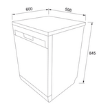 Franke FCDW60FS 60cm Urban Stainless Steel Freestanding Dishwasher