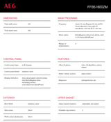 AEG FFB51600ZM 60cm Freestanding Dishwasher, Stainless Steel - AEG Factory Seconds