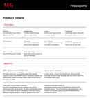 AEG FFB53600PM 60cm Freestanding Dishwasher with MaxiFlex Cutlery Drawer - AEG Cosmetic Seconds Discount