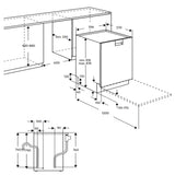 AEG FFE73600PM 60cm Built-Under Stainless Steel Dishwasher - Factory Seconds