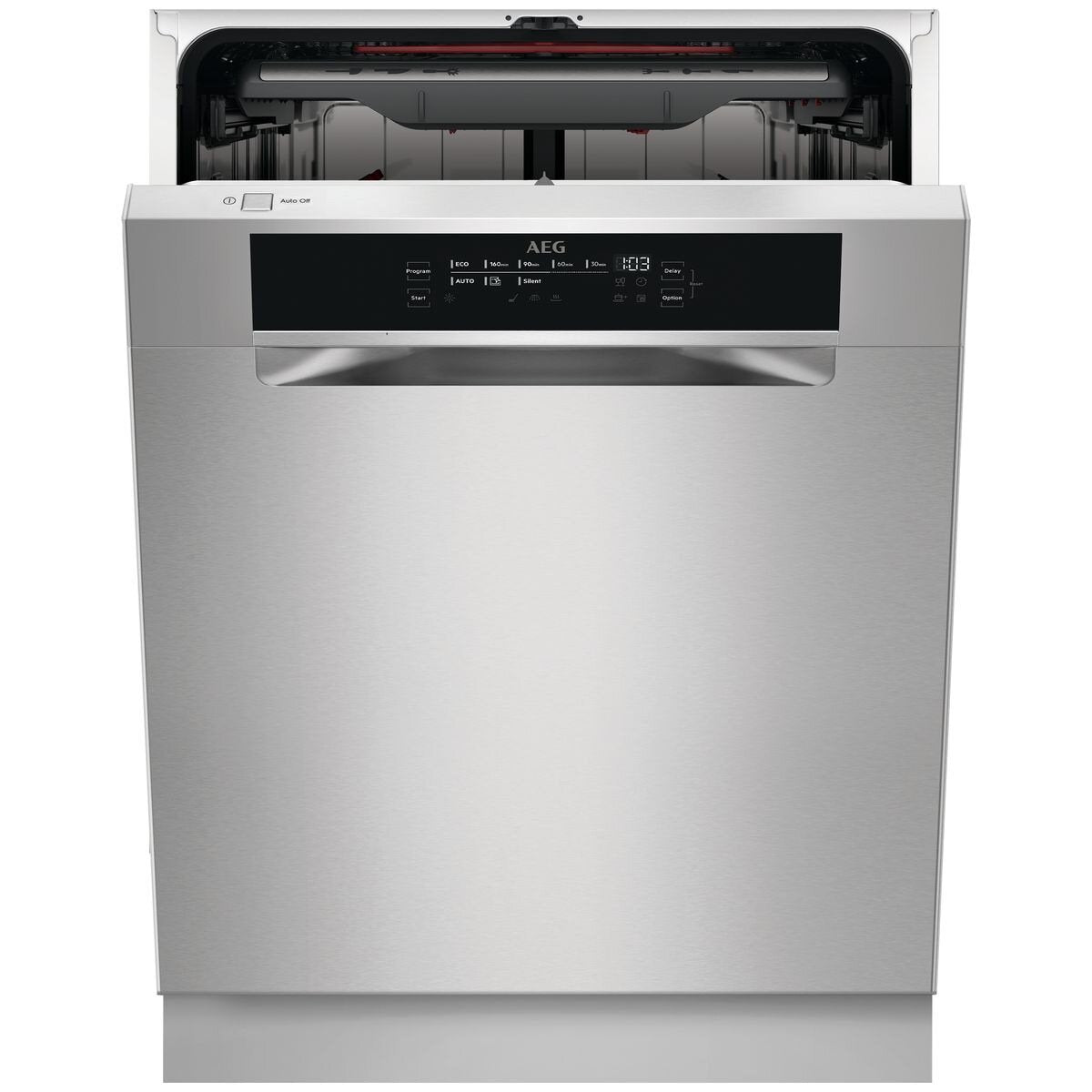 AEG FFE73600PM 60cm Built-Under Stainless Steel Dishwasher - Factory Seconds