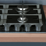 Fulgor FGP6401BV 60cm Gas Cooktop, Black Glass