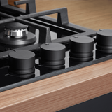 Fulgor FGP6401BV 60cm Gas Cooktop, Black Glass