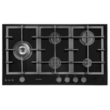 Fulgor FGP9501BV 90cm Gas Cooktop, Black Glass
