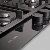 Fulgor FGP9501BV 90cm Gas Cooktop, Black Glass