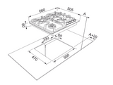Franke FIG604S1N 66cm 4 Burner Stainless Steel Natural Gas Cooktop