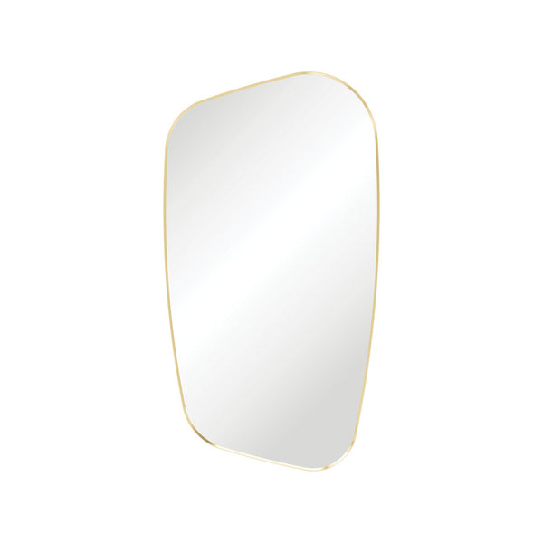 Fienza FMCA65120UB Capriccio Urban Brass Asymmetrical Framed Mirror, 650 x 1200mm - Special Order