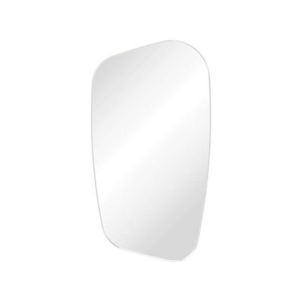 Fienza FMCA65120W Capriccio Matte White Asymmetrical Framed Mirror, 650 x 1200mm - Special Order