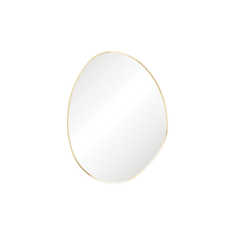 Fienza FMPA7092UB Pebble Urban Brass Asymmetrical Framed Mirror, 700 x 920mm - Special Order