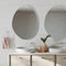 Fienza FMPA7092UB Pebble Urban Brass Asymmetrical Framed Mirror, 700 x 920mm - Special Order