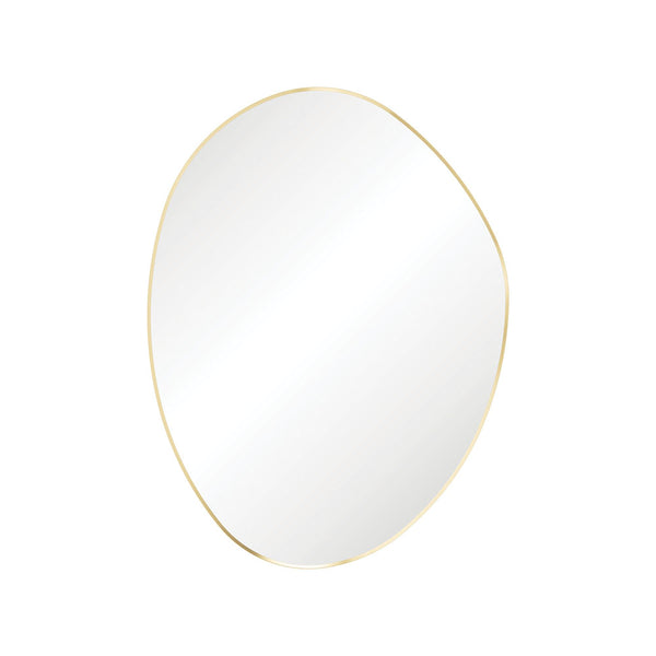 Fienza FMPA90120UB Pebble Urban Brass Asymmetrical Framed Mirror, 900 x 1200mm - Special Order