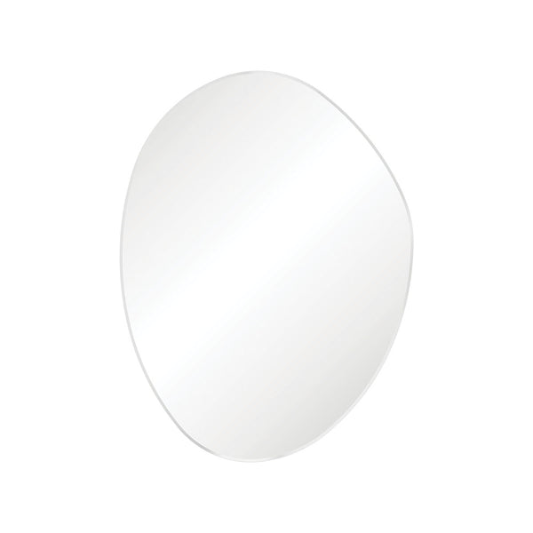 Fienza FMPA90120W Pebble Matte White Asymmetrical Framed Mirror, 900 x 1200mm - Special Order