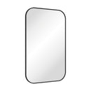 Fienza FMSS5080B Tono Matte Black Soft Square Framed Mirror, 500 x 800mm