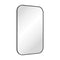 Fienza FMSS5080B Tono Matte Black Soft Square Framed Mirror, 500 x 800mm - Special Order