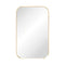 Fienza FMSS6090UB Tono Urban Brass Soft Square Framed Mirror, 600 x 900mm - Special Order