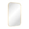 Fienza FMSS5080UB Tono Urban Brass Soft Square Framed Mirror, 500 x 800mm