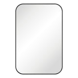 Fienza FMSS6090B Tono Matte Black Soft Square Framed Mirror, 600 x 900mm