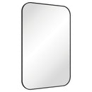 Fienza FMSS6090B Tono Matte Black Soft Square Framed Mirror, 600 x 900mm - Special Order