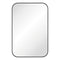 Fienza FMSS6090B Tono Matte Black Soft Square Framed Mirror, 600 x 900mm - Special Order