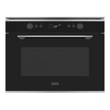 Franke FMY45MWXS Mythos 45cm Microwave Combi Oven Black Glass with Stainless Trim