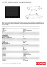 Franke FMY658IFPBK Mythos 65cm Black Glass Induction Cooktop