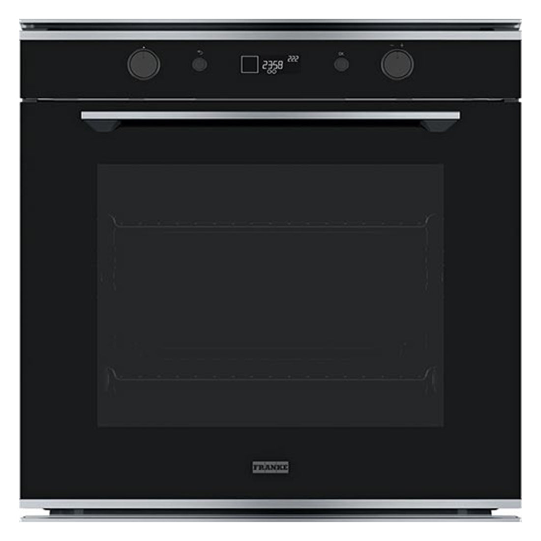 Franke FMY98PXS Mythos 60cm Black Glass Pyrolytic Oven