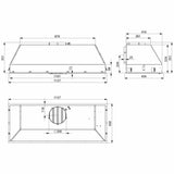 Falmec FP3GV12S2-EW2010 120cm Genova+ Outdoor BBQ Under Cupboard Rangehood with External Wall Motor