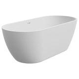 Koko Freestanding FR11775-OF Acrylic Bath, 1680mm with Overflow, Matte White