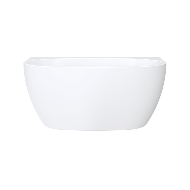 Fienza FR65-1300 Keeto Back-to-wall Acrylic Bath 1300mm, Gloss White