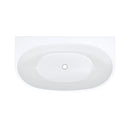 Fienza FR65-1300 Keeto Back-to-wall Acrylic Bath 1300mm, Gloss White