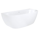 Fienza Keeto Back-to-wall Acrylic Bath 1700mm - Gloss White
