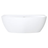 Fienza Keeto Back-to-wall Acrylic Bath 1700mm - Gloss White