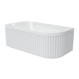 Fienza FR713-1500R Eleanor Fluted Right-Hand Acrylic Corner Bath, 1500mm