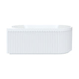 Fienza FR713-1500R Eleanor Fluted Right-Hand Acrylic Corner Bath, 1500mm