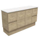 Fienza 150SK 1500mm Edge Cabinet On Kickboard, Scandi Oak, Cabinet Only